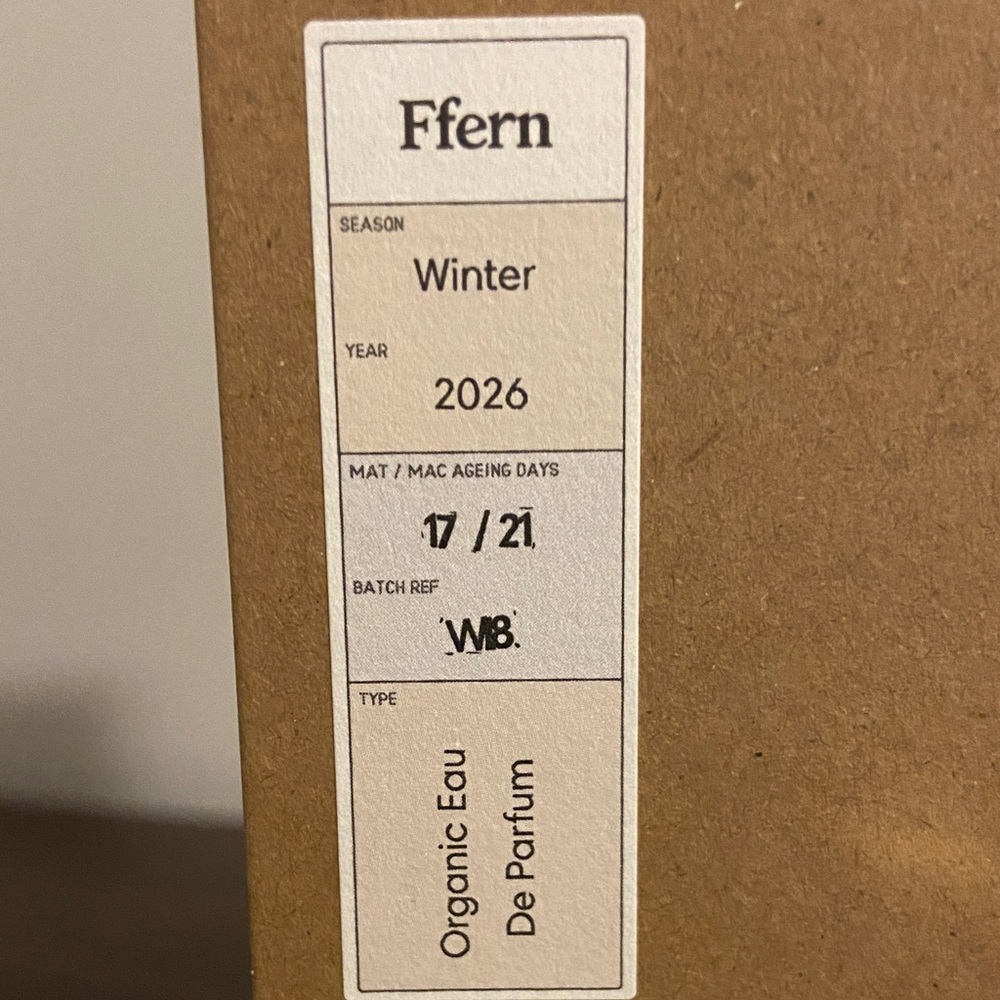 NEW Ffern "Winter 26" Organic Eau de Parfum - Picture 2 of 7